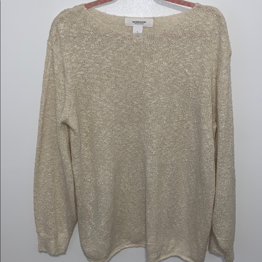Workshop Republic Clothing Cream Sweater Large
